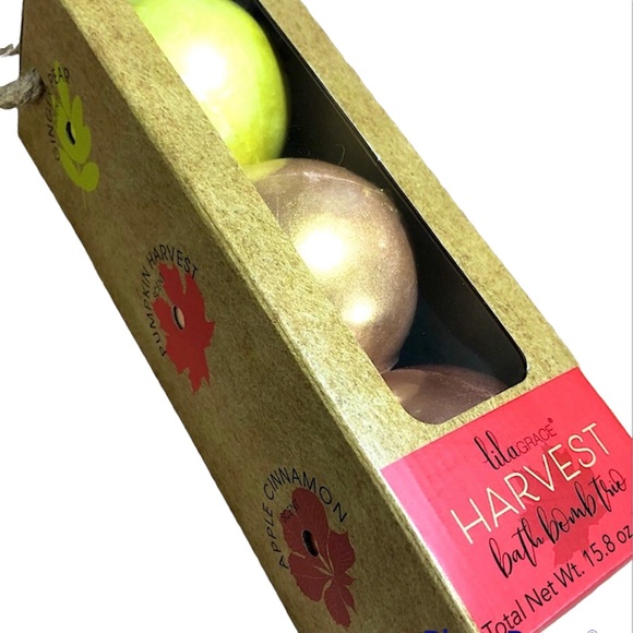 Lila Grace Home Bath Bomb Harvest Trio-3 Pack New - Picture 2 of 16